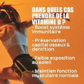 Vitamines D3 K2 - 120 gélules végétales contenance A l'unité