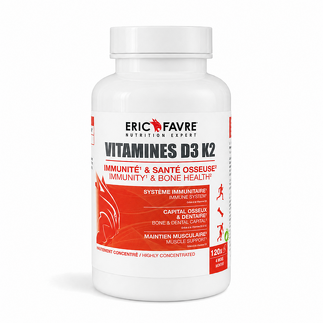 Vitamines D3 K2 - 120 gélules végétales contenance A l'unité