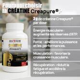 Créatine monohydrate Creapure - 120 gélules végétales contenance A l'unité