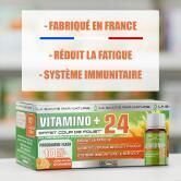 Vitamino + Unicadose de 10ml - Immunité, fatigue, multivitamines et minéraux 