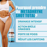 Metadhryne Shot Total detox - Etui de 8 monodoses de 15 mL 