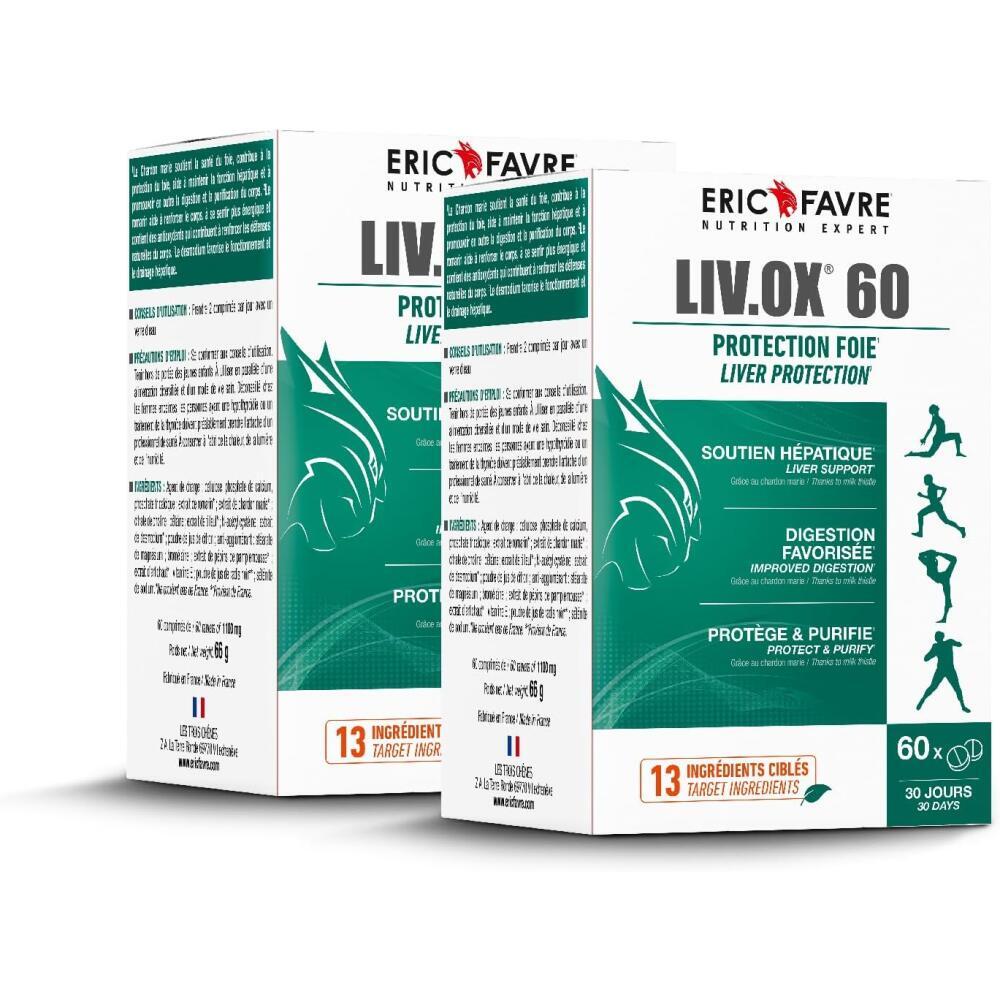 LIV.OX 60 - Protection du foie - Lot de 2